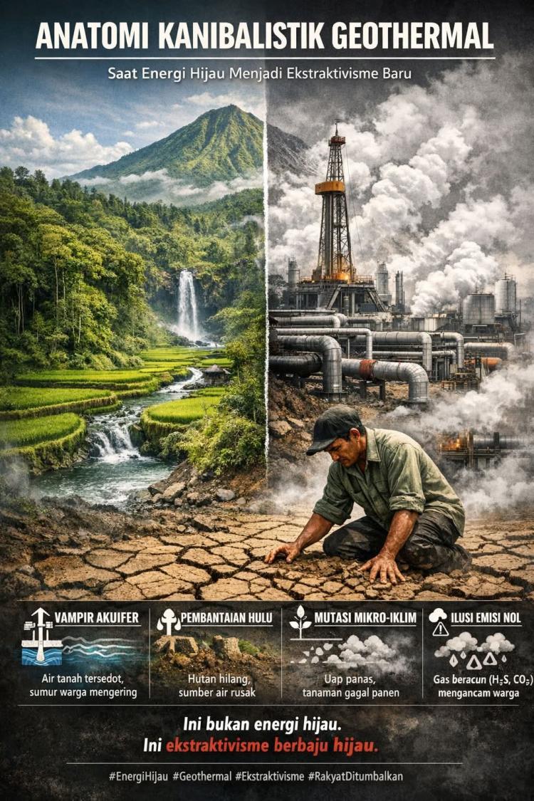 Geothermal dan Ilusi Energi Bersih: Antara Transisi dan Ekstraktivisme Baru